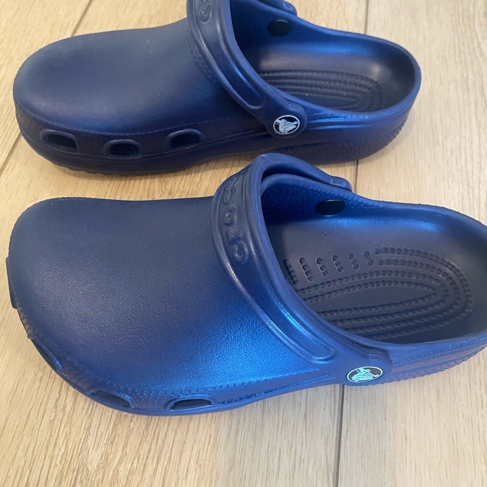 CROCS Classic Clogs Navy Blue Women’s 7 Men’s 5 - Picture 4 of 7